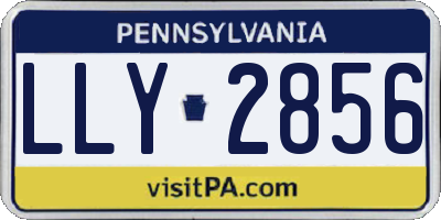PA license plate LLY2856