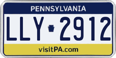 PA license plate LLY2912