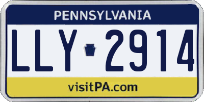 PA license plate LLY2914