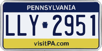 PA license plate LLY2951