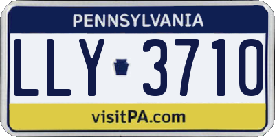 PA license plate LLY3710