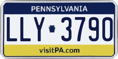 PA license plate LLY3790
