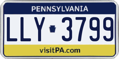 PA license plate LLY3799
