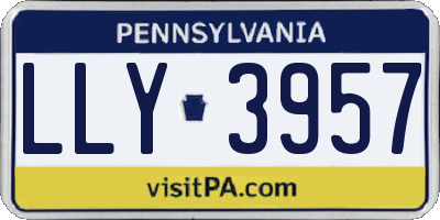 PA license plate LLY3957