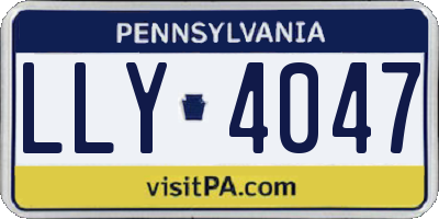 PA license plate LLY4047