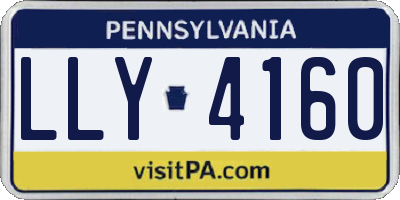PA license plate LLY4160