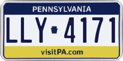 PA license plate LLY4171