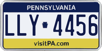 PA license plate LLY4456