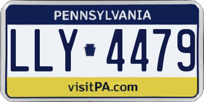PA license plate LLY4479