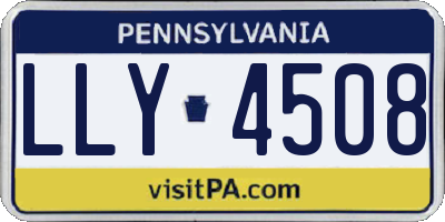PA license plate LLY4508