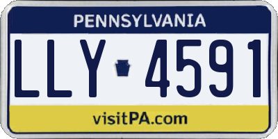 PA license plate LLY4591