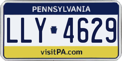 PA license plate LLY4629