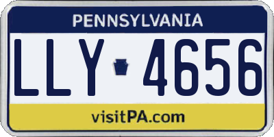 PA license plate LLY4656
