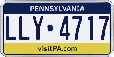 PA license plate LLY4717