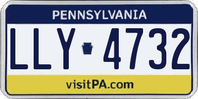 PA license plate LLY4732