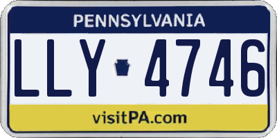 PA license plate LLY4746