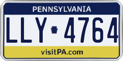 PA license plate LLY4764