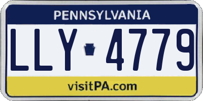 PA license plate LLY4779