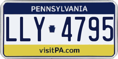 PA license plate LLY4795