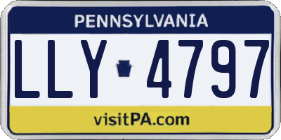 PA license plate LLY4797