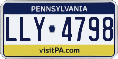 PA license plate LLY4798