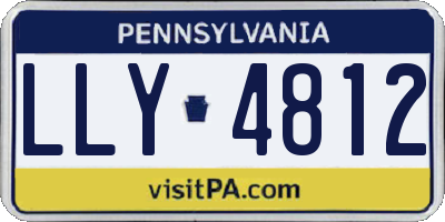 PA license plate LLY4812