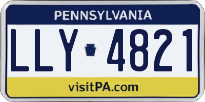 PA license plate LLY4821