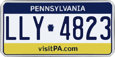 PA license plate LLY4823