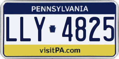 PA license plate LLY4825