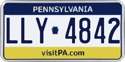 PA license plate LLY4842