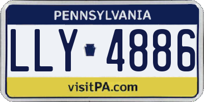 PA license plate LLY4886