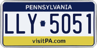 PA license plate LLY5051