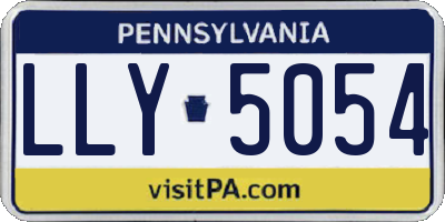 PA license plate LLY5054