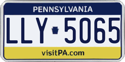 PA license plate LLY5065