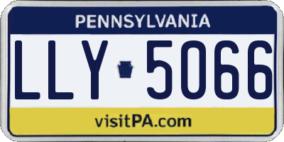 PA license plate LLY5066