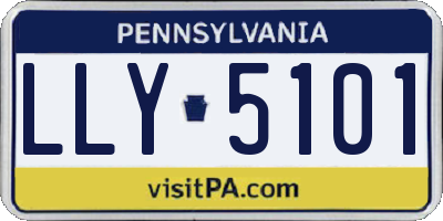 PA license plate LLY5101