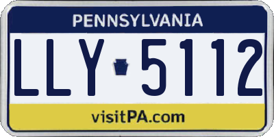 PA license plate LLY5112