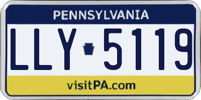 PA license plate LLY5119