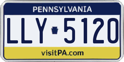 PA license plate LLY5120
