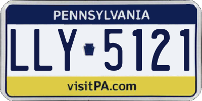 PA license plate LLY5121