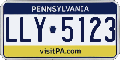 PA license plate LLY5123