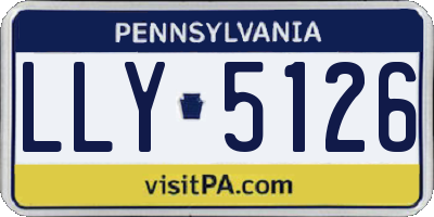 PA license plate LLY5126