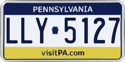 PA license plate LLY5127