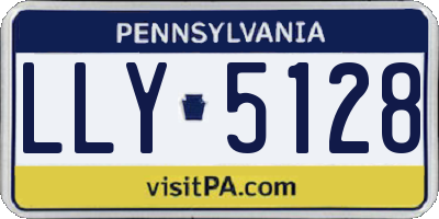 PA license plate LLY5128