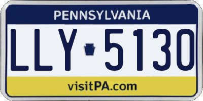 PA license plate LLY5130