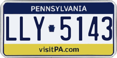 PA license plate LLY5143