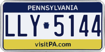 PA license plate LLY5144