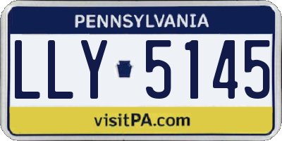 PA license plate LLY5145