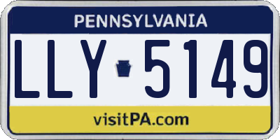 PA license plate LLY5149