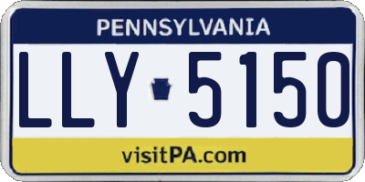 PA license plate LLY5150